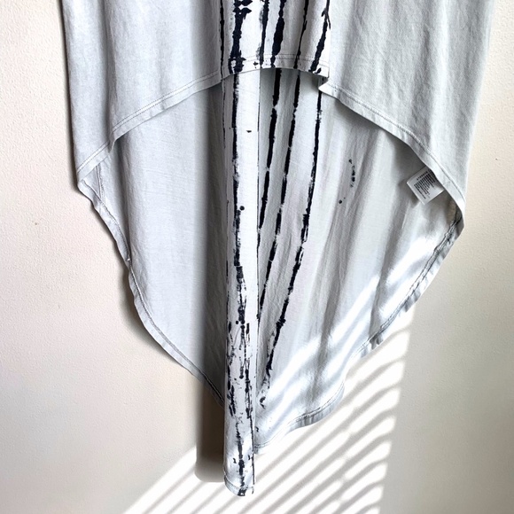 H&M DIVIDED Sleeveless Distressed Painted Design Hi-Lo Dress SIZE US S NWT - Picture 4 of 8